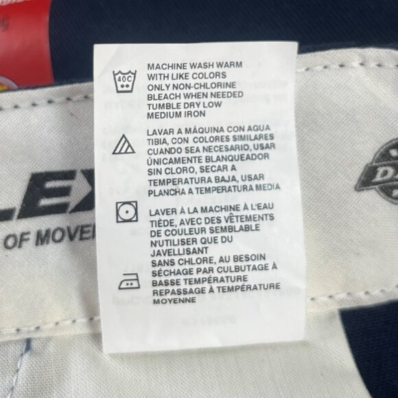 Dickies 874 Original Fit Flex Work Pants Mens 50X32 Blue Durable New - Picture 8 of 11
